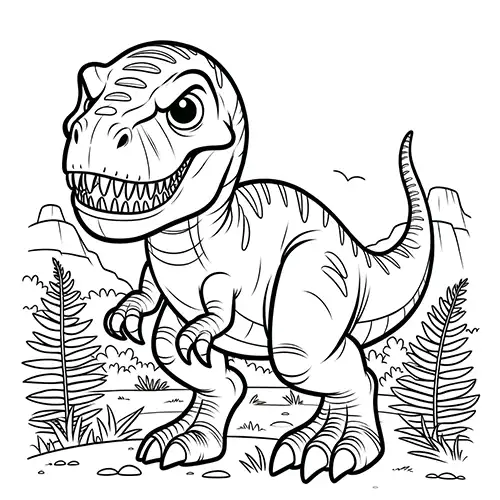 Dinosaur coloring pages for free to print