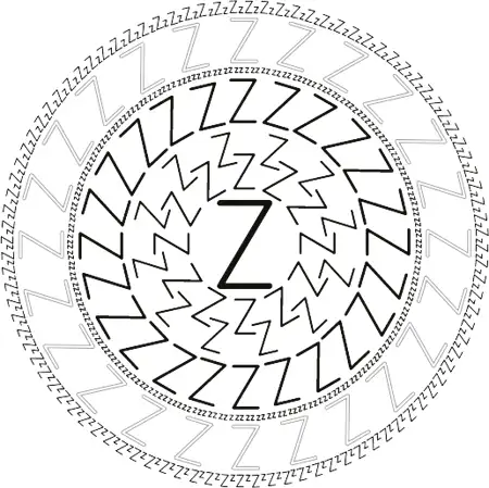 Z üben. Als Mandala.