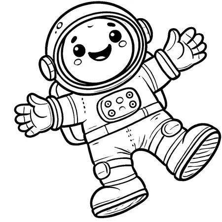 Astronaut ausmalen