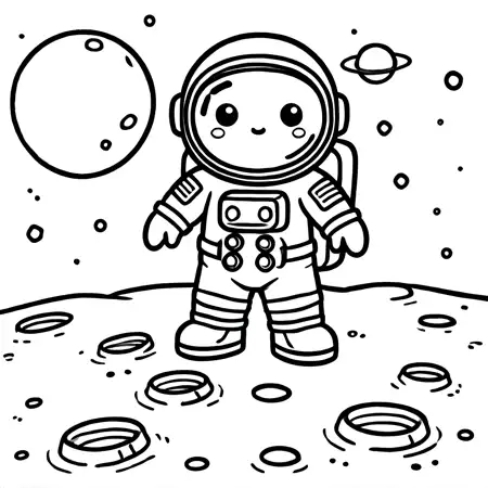 Astronaut auf dem Mond