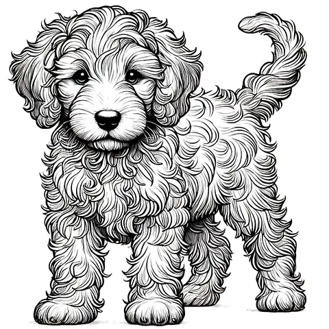 Labradoodle Ausmalbilder