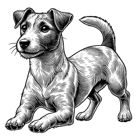 Jack Russell Terrier Ausmalen