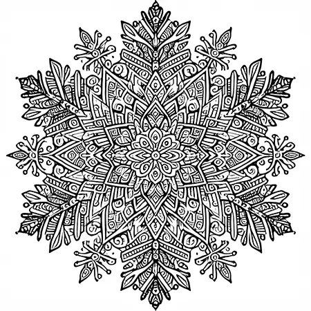 Schneeflocken Mandalas